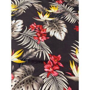 Tropical Floral Fabric Birds of Paradise Floral Leaves Quilting Sewing 3.33 YD